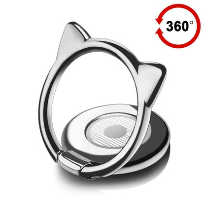 Cute Magnetic Cat Finger Ring Holder