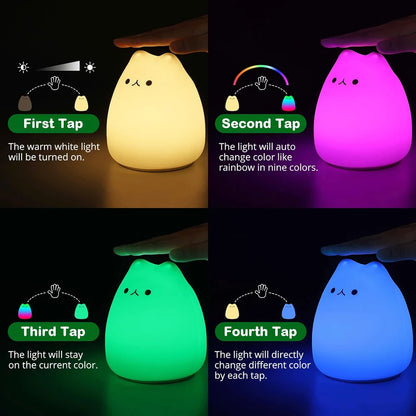 LED Cat Night Light